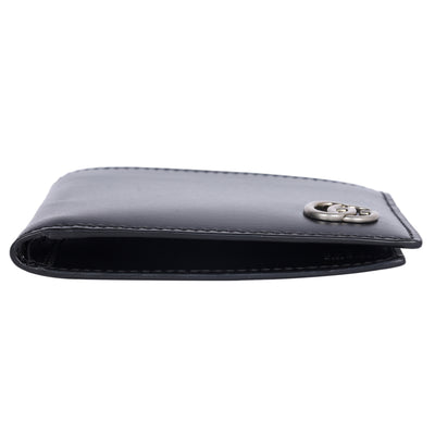 GG Marmont Black Leather Bi Fold Wallet