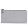 Saffiano Triangle Half Zip Wallet
