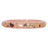 Pink Enamel Bangle Bracelet