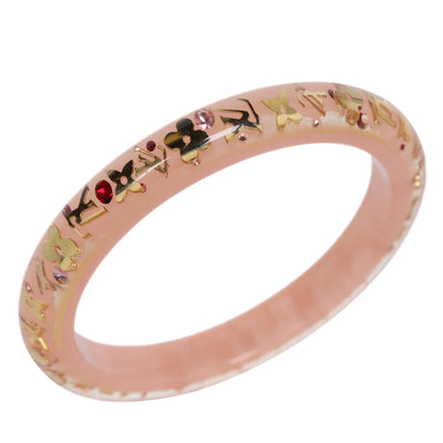 Pink Enamel Bangle Bracelet