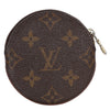 Monogram Round Coin Purse Wallet