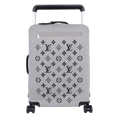 Knit Monogram Horizon Soft 55 Suitcase Roller Grey