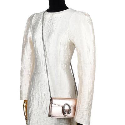 Metallic Calfskin Mini Dionysus Shoulder Bag
