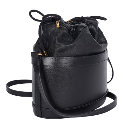 Azalea Sakai Calfskin Horsebit 1955 Drawstring Bucket Bag