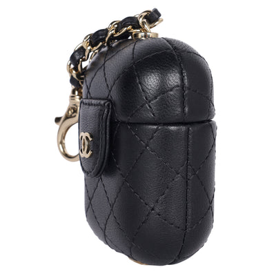 Lambskin Quilted Airpods Pro Case With Chain
