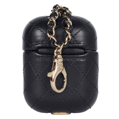 Lambskin Quilted Airpods Pro Case With Chain