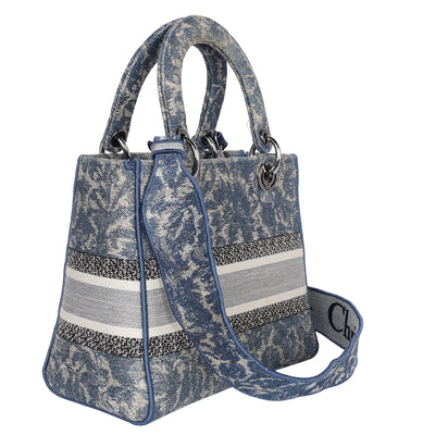 Canvas Embroidered Brocart Medium Lady D