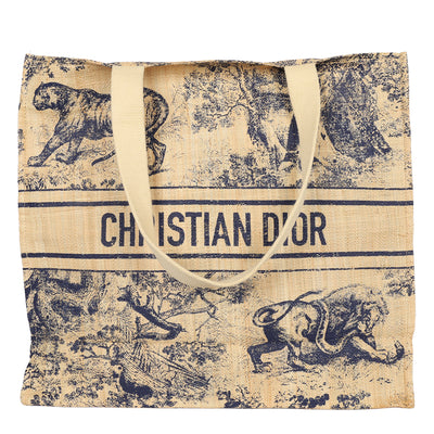 Straw Dioriviera Tote