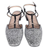 Double G glitter t-strap ballet flats