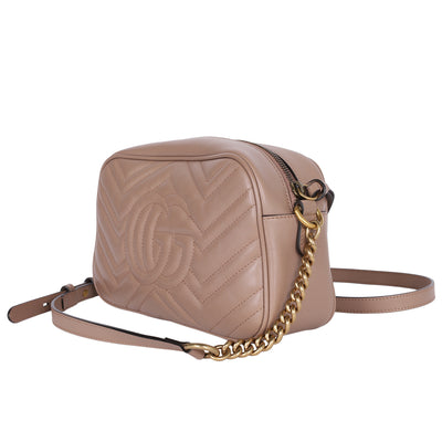 Calfskin Matelasse Small Marmont Chain Shoulder Bag