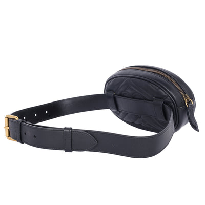 Matelasse GG Marmont Belt Bag 75 30 Black (Authentic Pre Loved)
