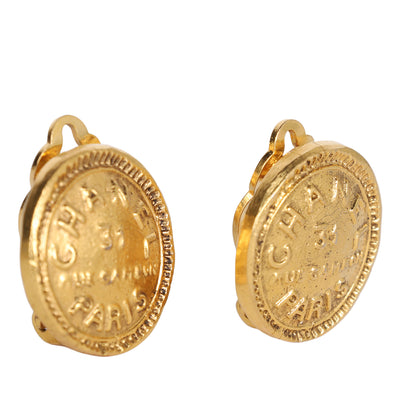 Vintage 31 Rue Cambon Gold Clip Earring