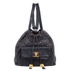 Quilted Lambskin Drawstring Backpack