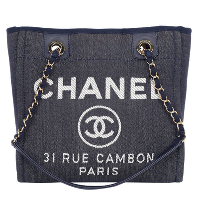 Deauville Denim Mini Tote Blue