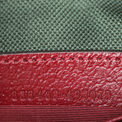 GG Supreme Monogram Textured Dollar Calfskin Small Ophidia Shoulder Bag Beige Bordeaux