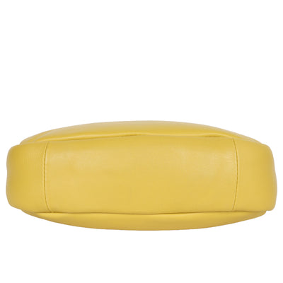 Soft Padded Nappa Leather Mini Bag in Yellow