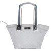 GG Monogram Supreme Shoulder Bag Silver