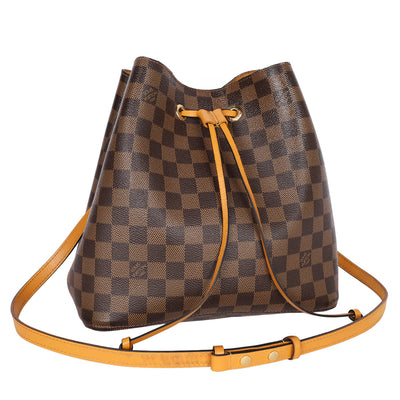 Damier Ebene Neonoe MM Safran