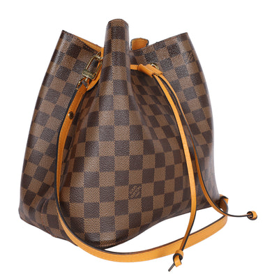 Damier Ebene Neonoe MM Safran