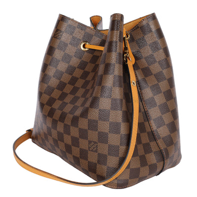 Damier Ebene Neonoe MM Safran