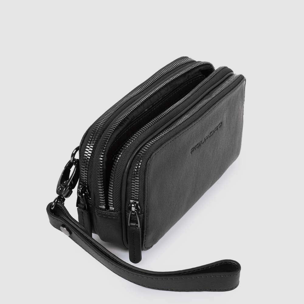 Men's clutch with three dividers - 3