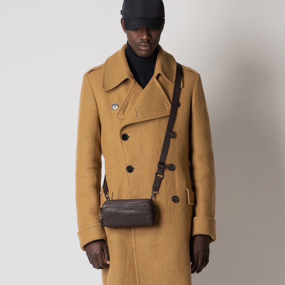 Pochette uomo a tre scomparti