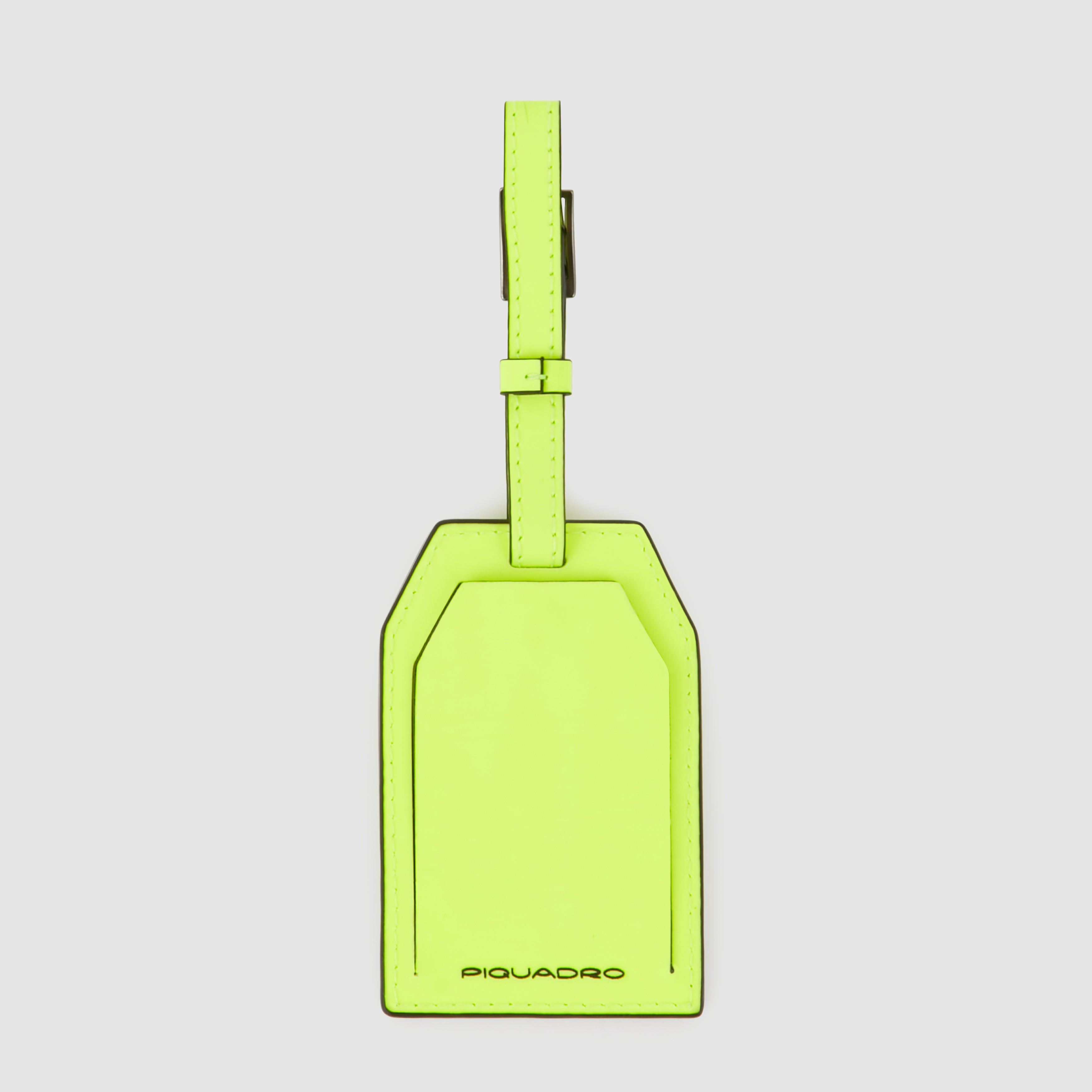 Address Tag in pelle con logo PQD inciso - 2