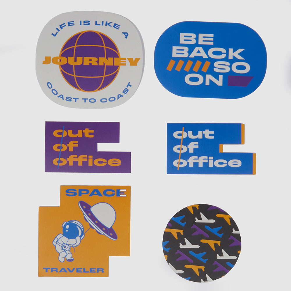 Sticker set for suitcases