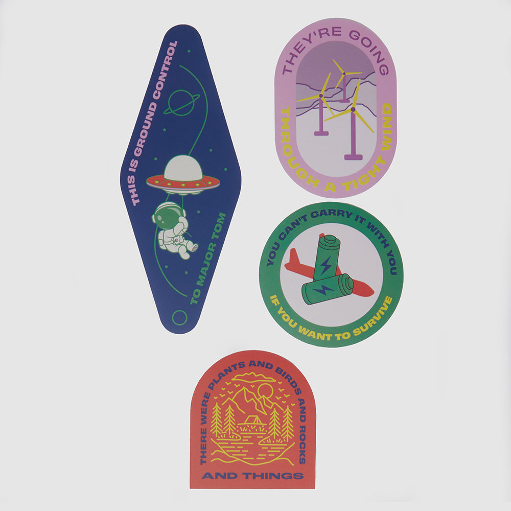 Sticker set for suitcases