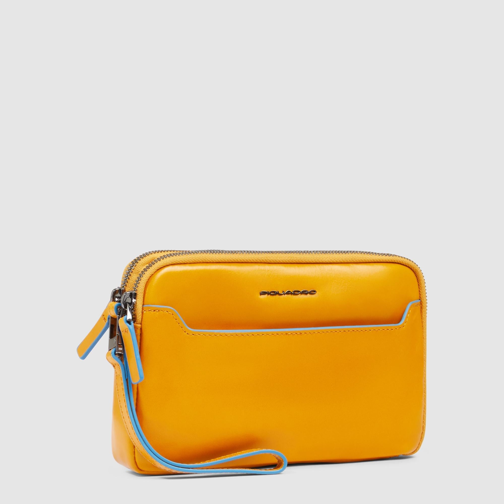 Pochette homme avec trois compartiments