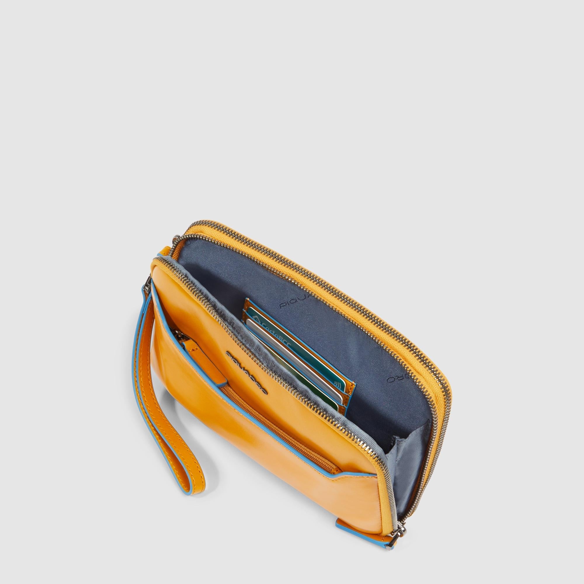 Pochette homme avec trois compartiments