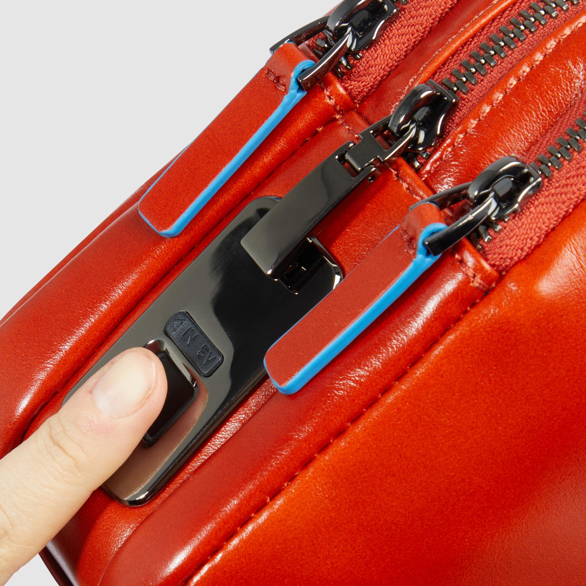 Men's clutch with fingerprint security lock