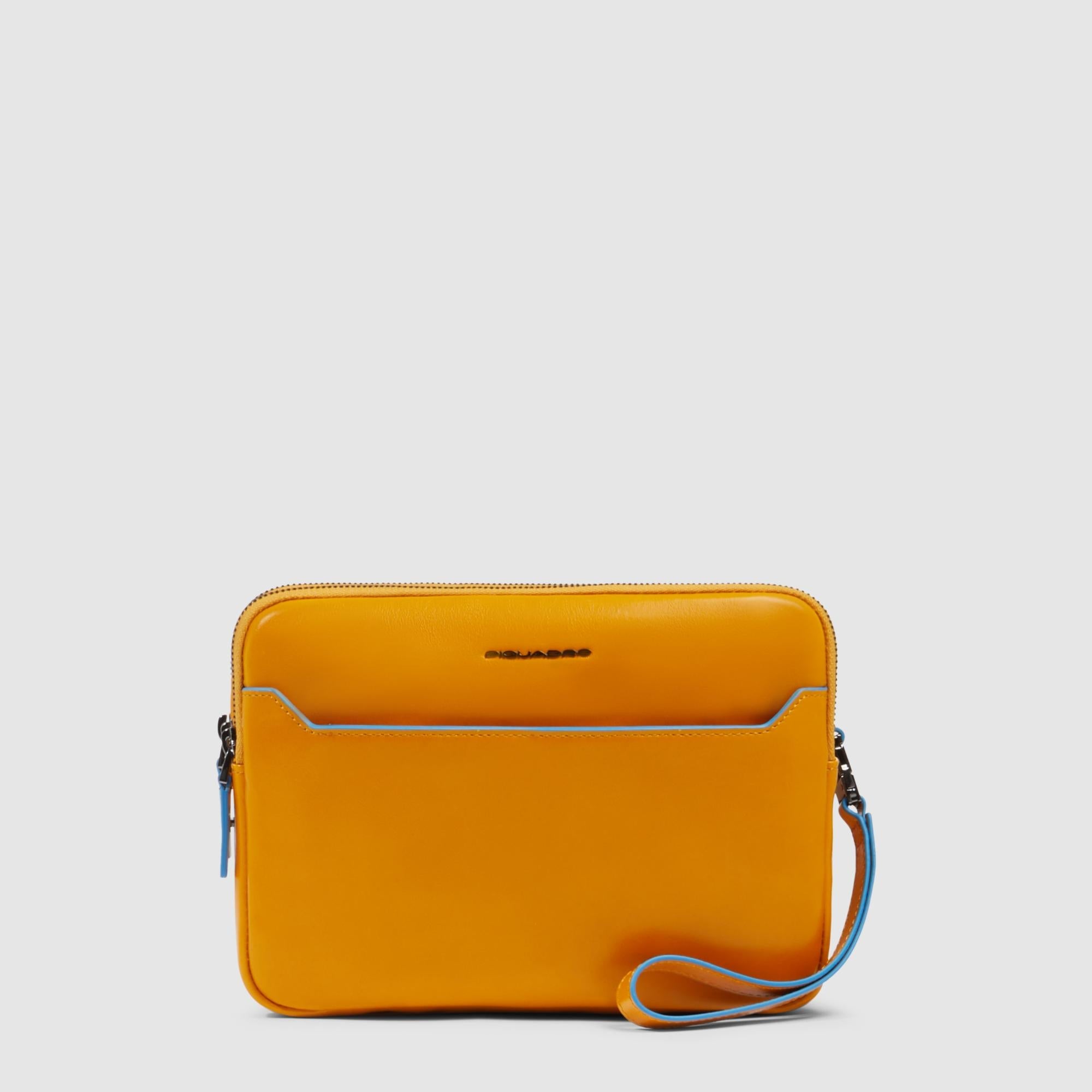 Men's clutch with fingerprint security lock