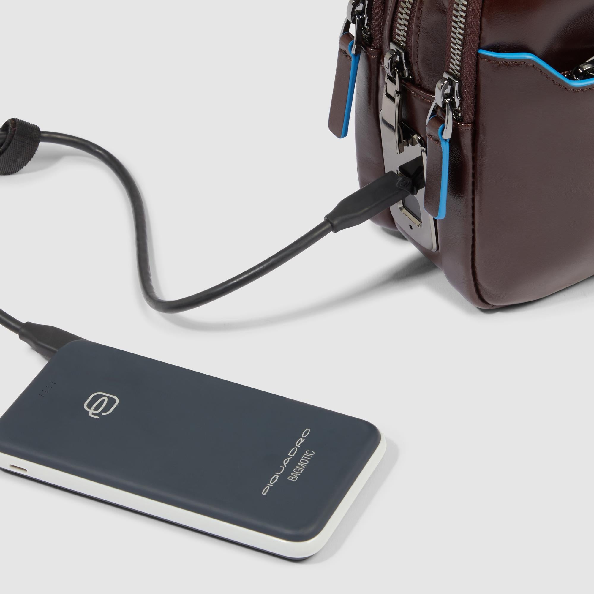 Men's clutch with fingerprint security lock