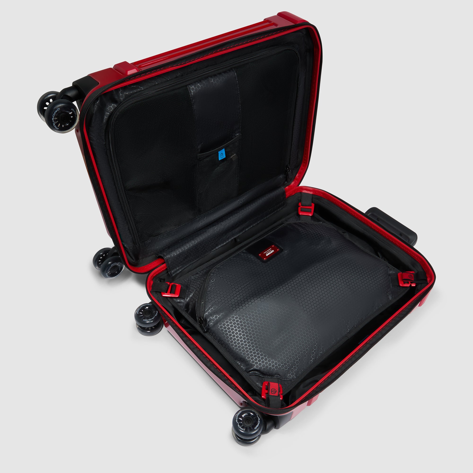 4 wheel cabin suitcase "Piquadro x Ducati"