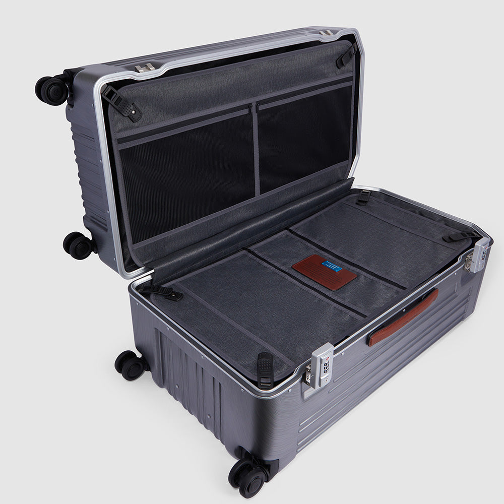 Hardside 4 wheel suitcase in trunk shape - 5