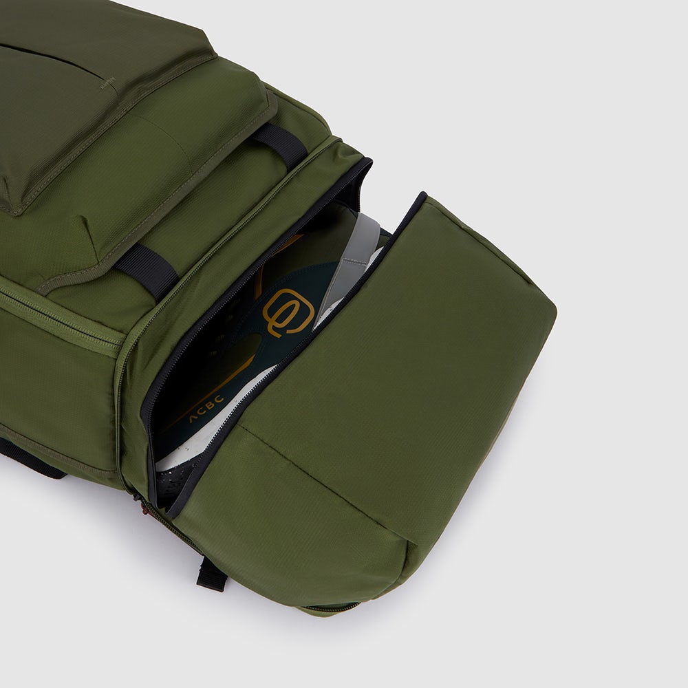 Convertible backpack duffel bag in recycled fabric - 4