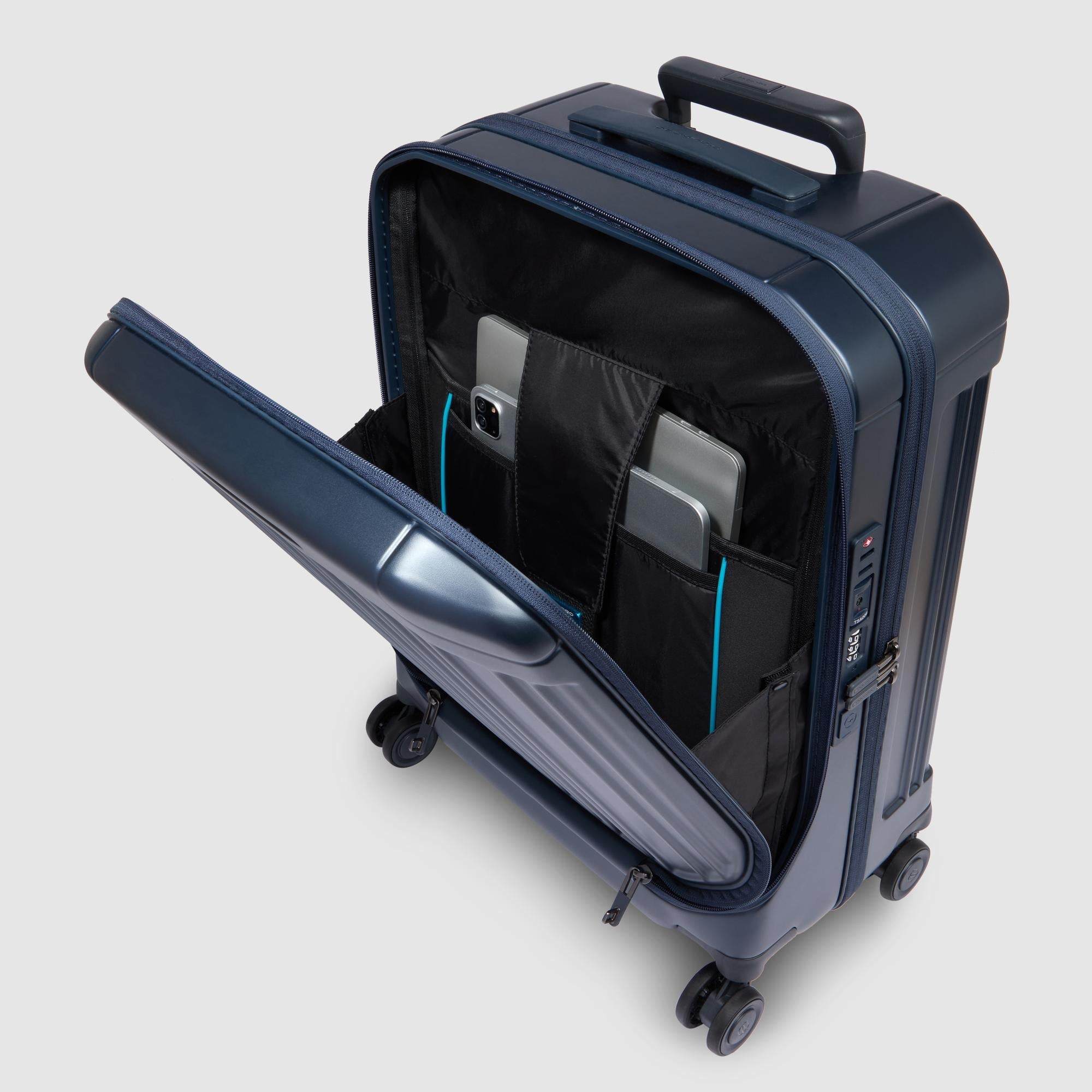 4 wheel cabin suitcase for laptop 17,3" - 6