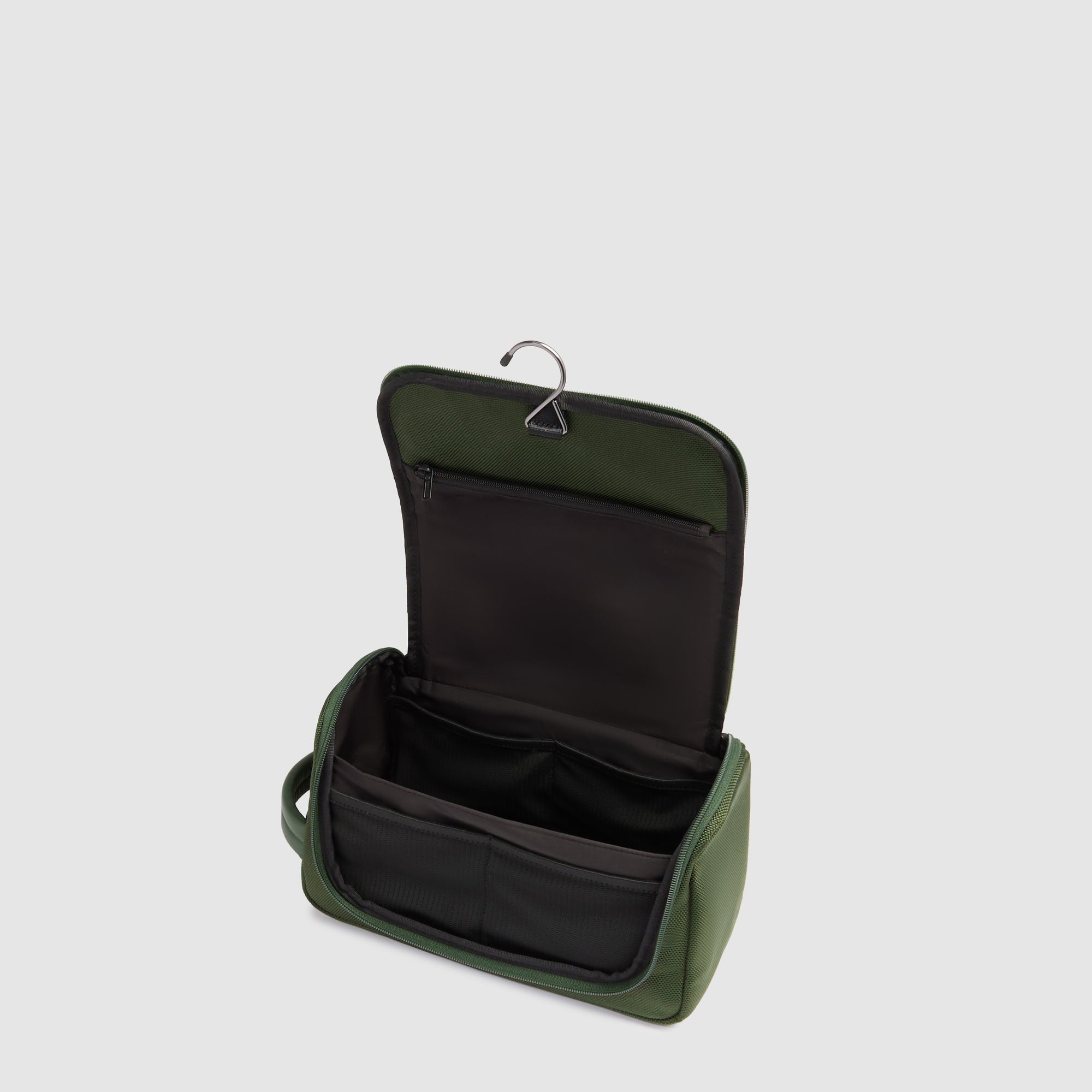 Toiletry bag in recycled textile