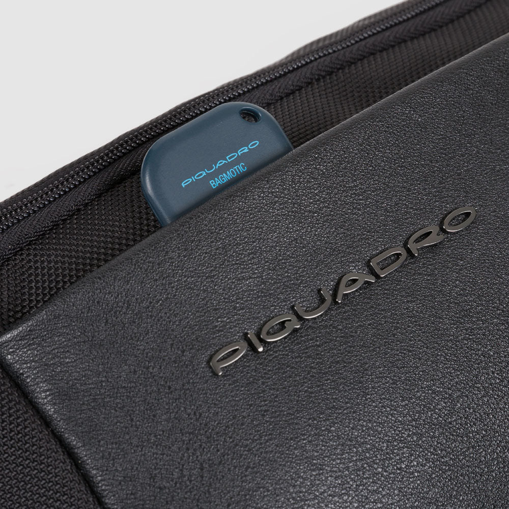 Bum bag in recycled textile and leather - 2