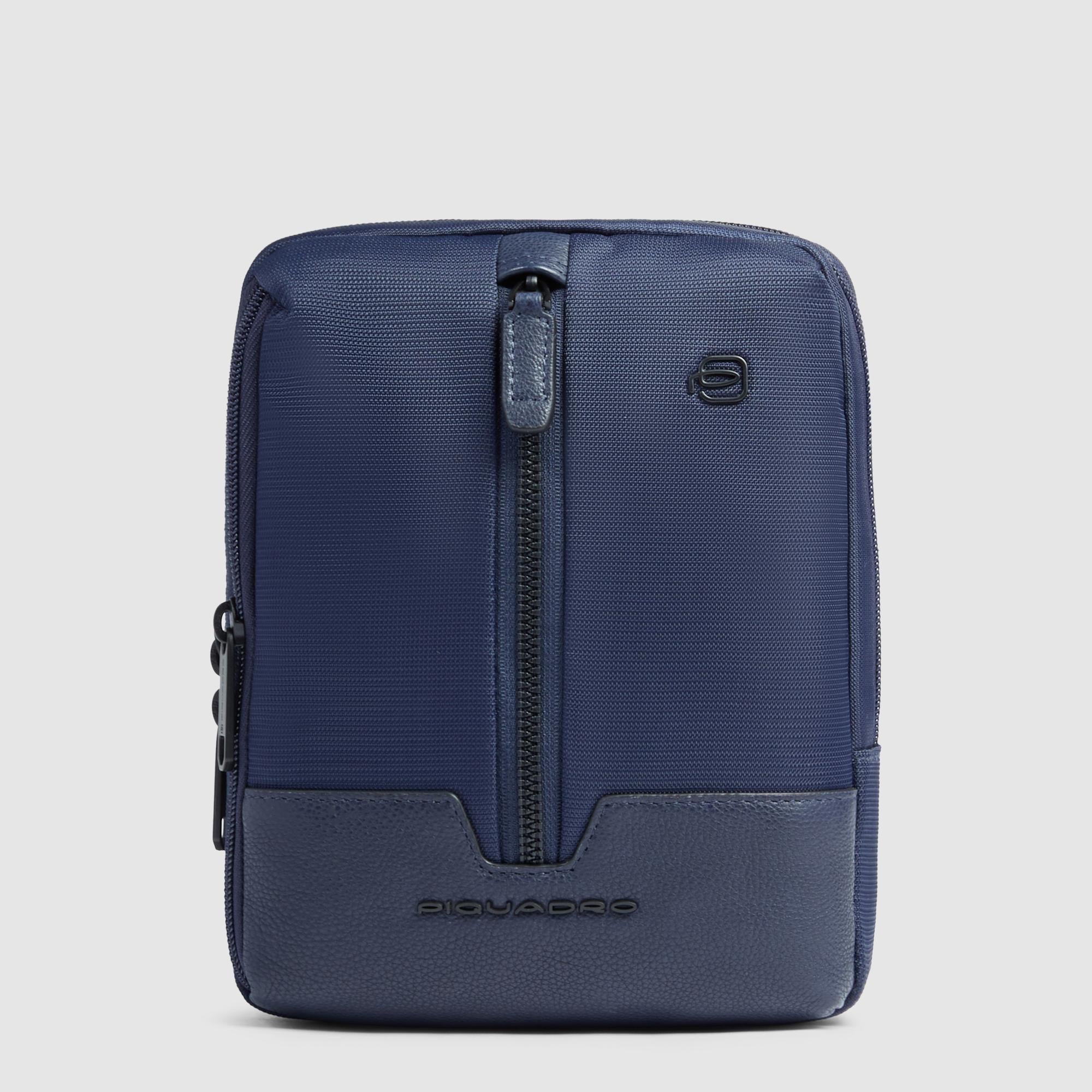 Men's crossbody bag in recycled fabric - 1