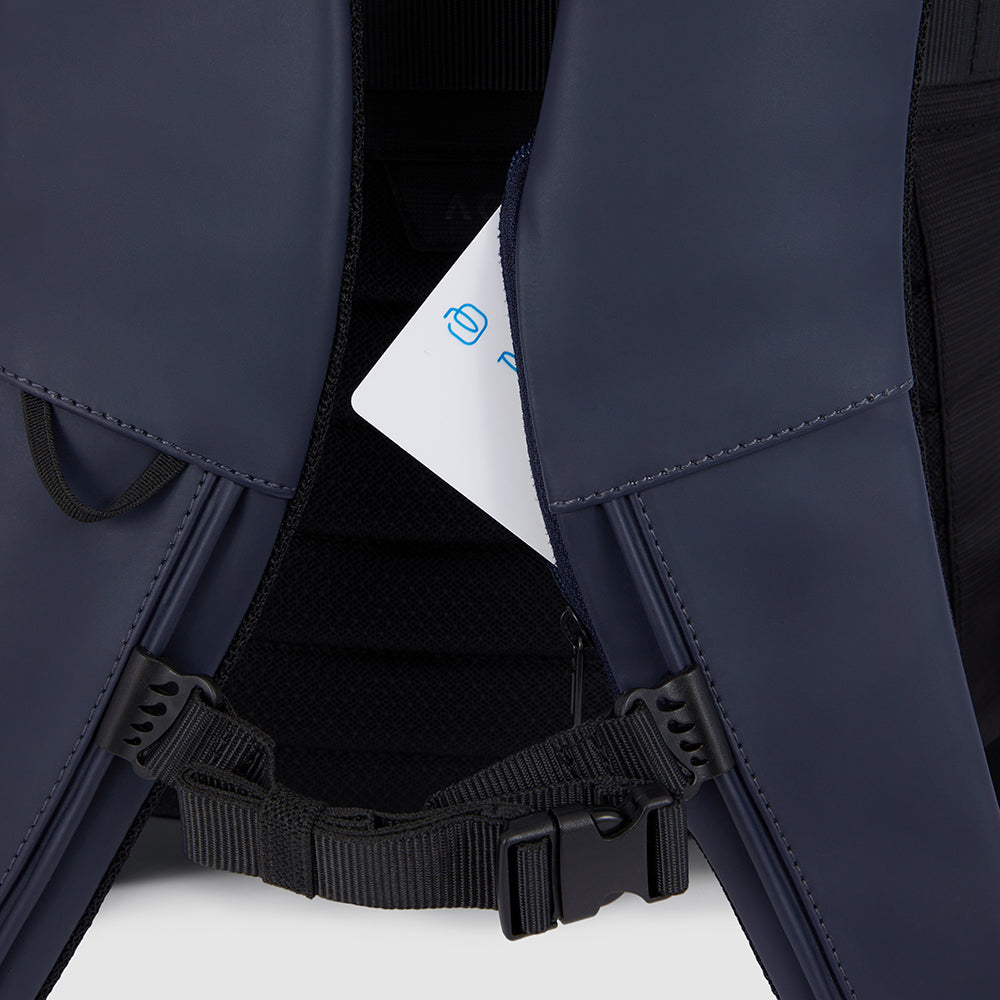 Water resistant roll top backpack for laptop 15,6