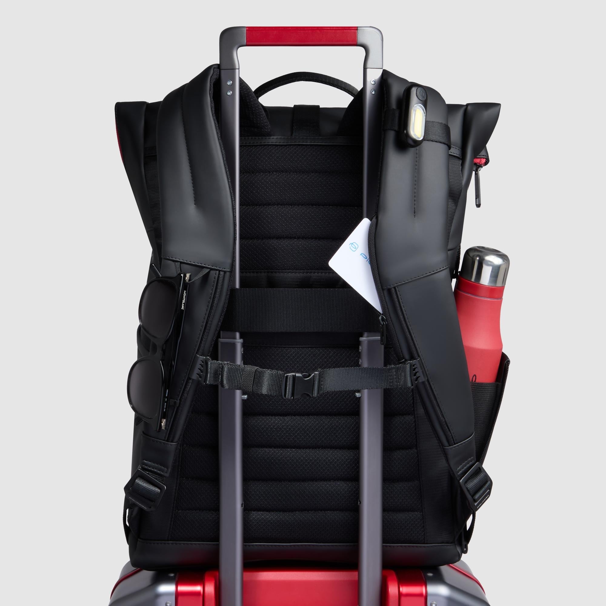 Black backback - back