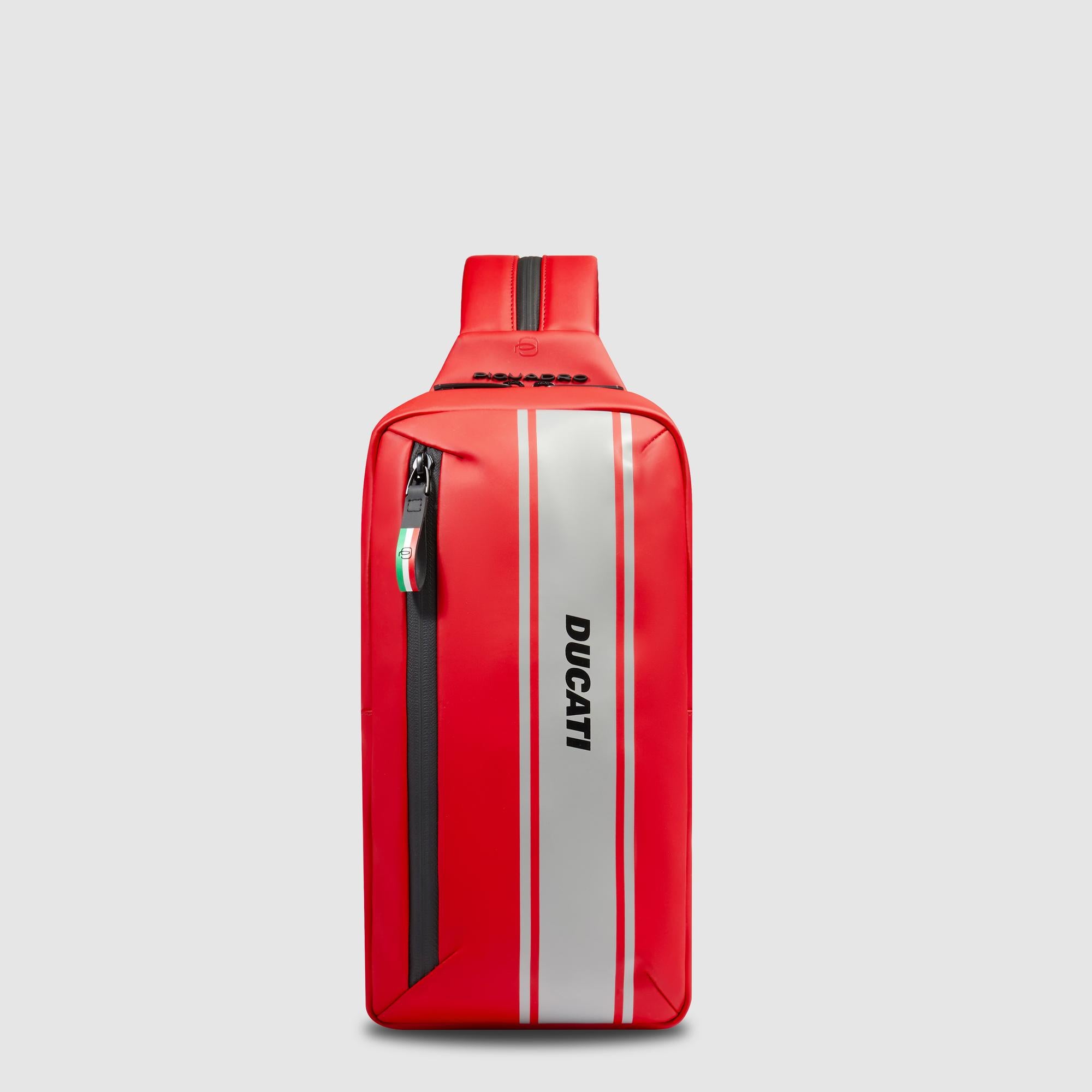 Water resistant sling bag "Piquadro x Ducati"