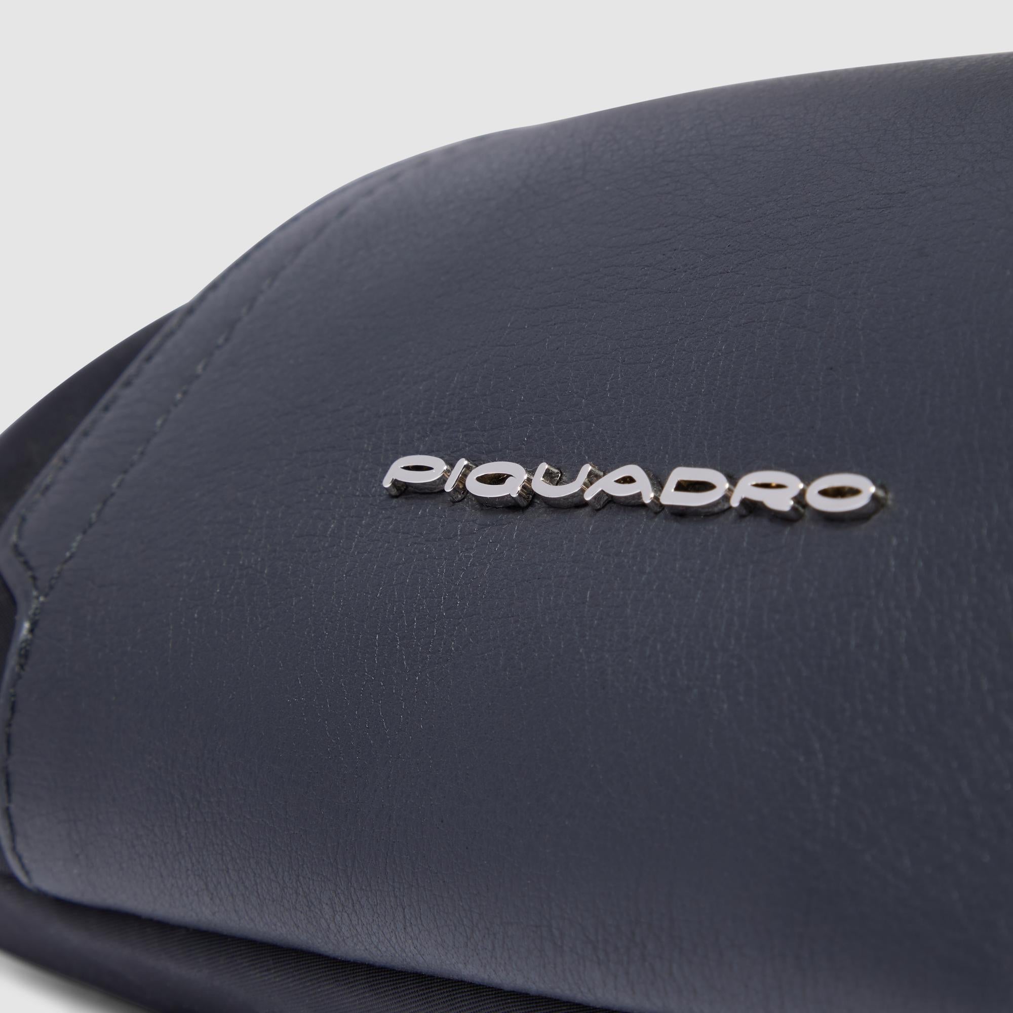 Women's bum bag in recycled fabric and leather - 7