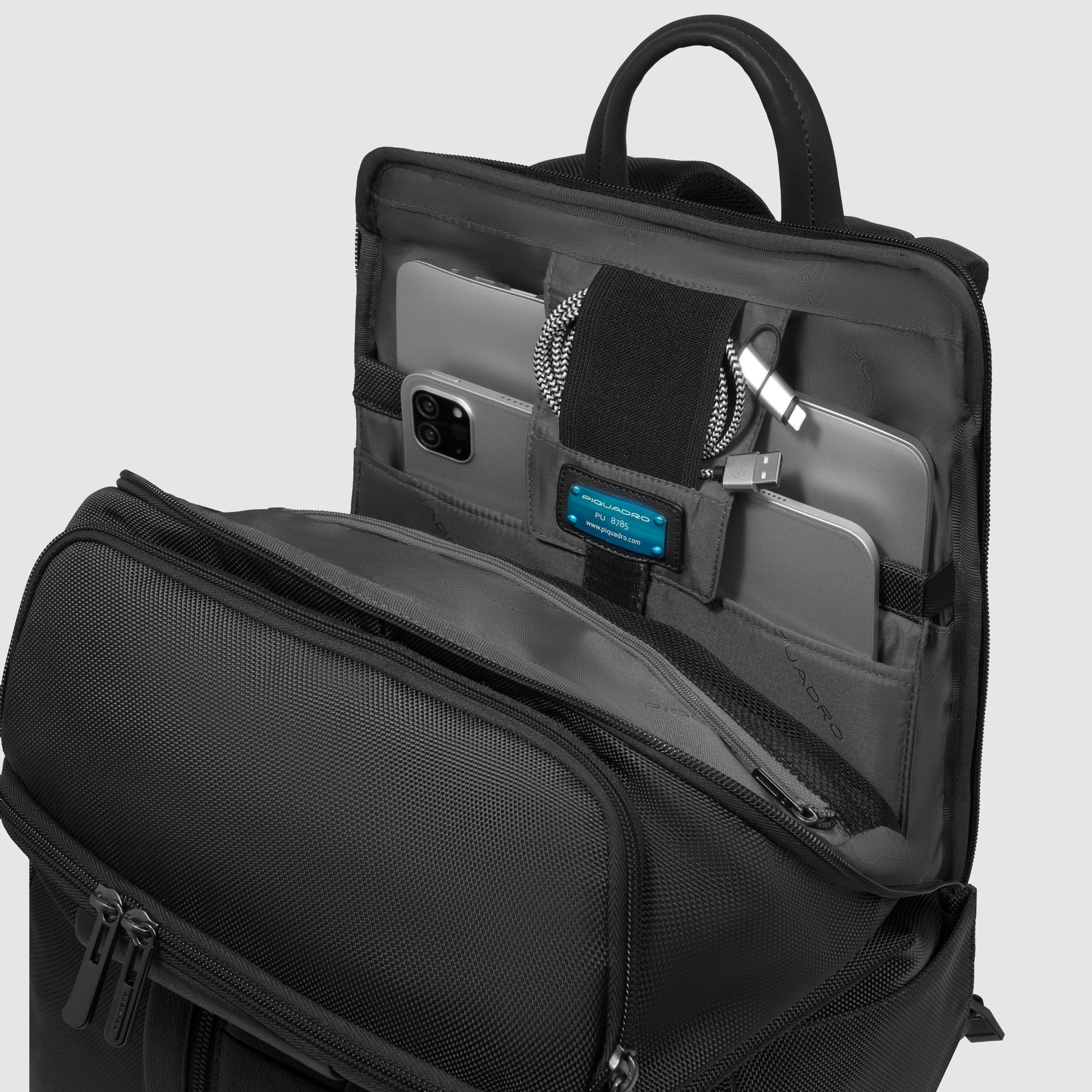 Travel laptop backpack 15,6" in recycled textile - 5