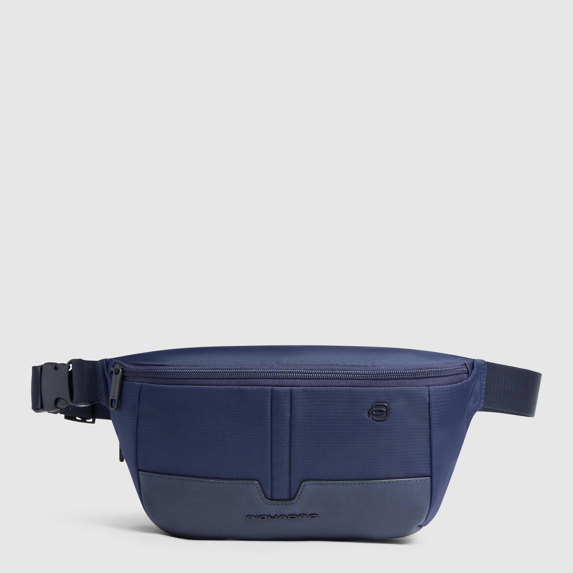 Expandable bum bag in recycled fabric - 1