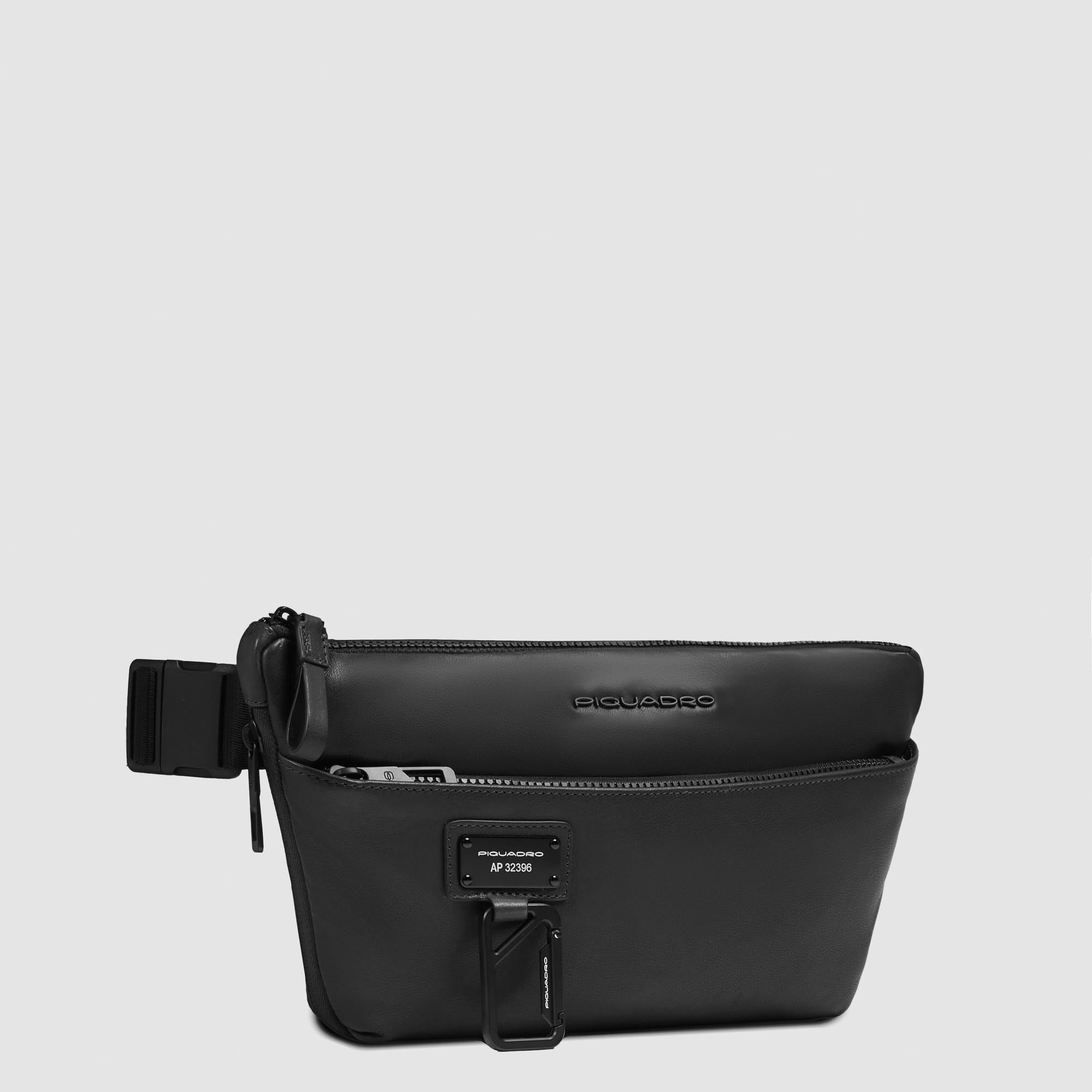 Expandable leather bum bag - 2