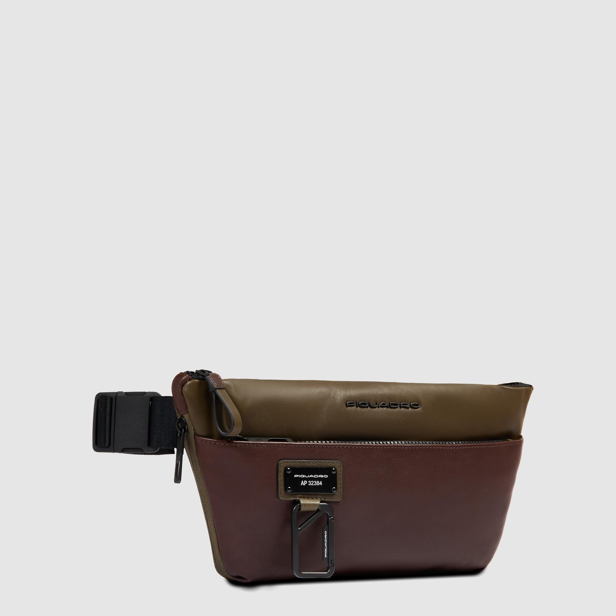 Expandable leather bum bag - 2