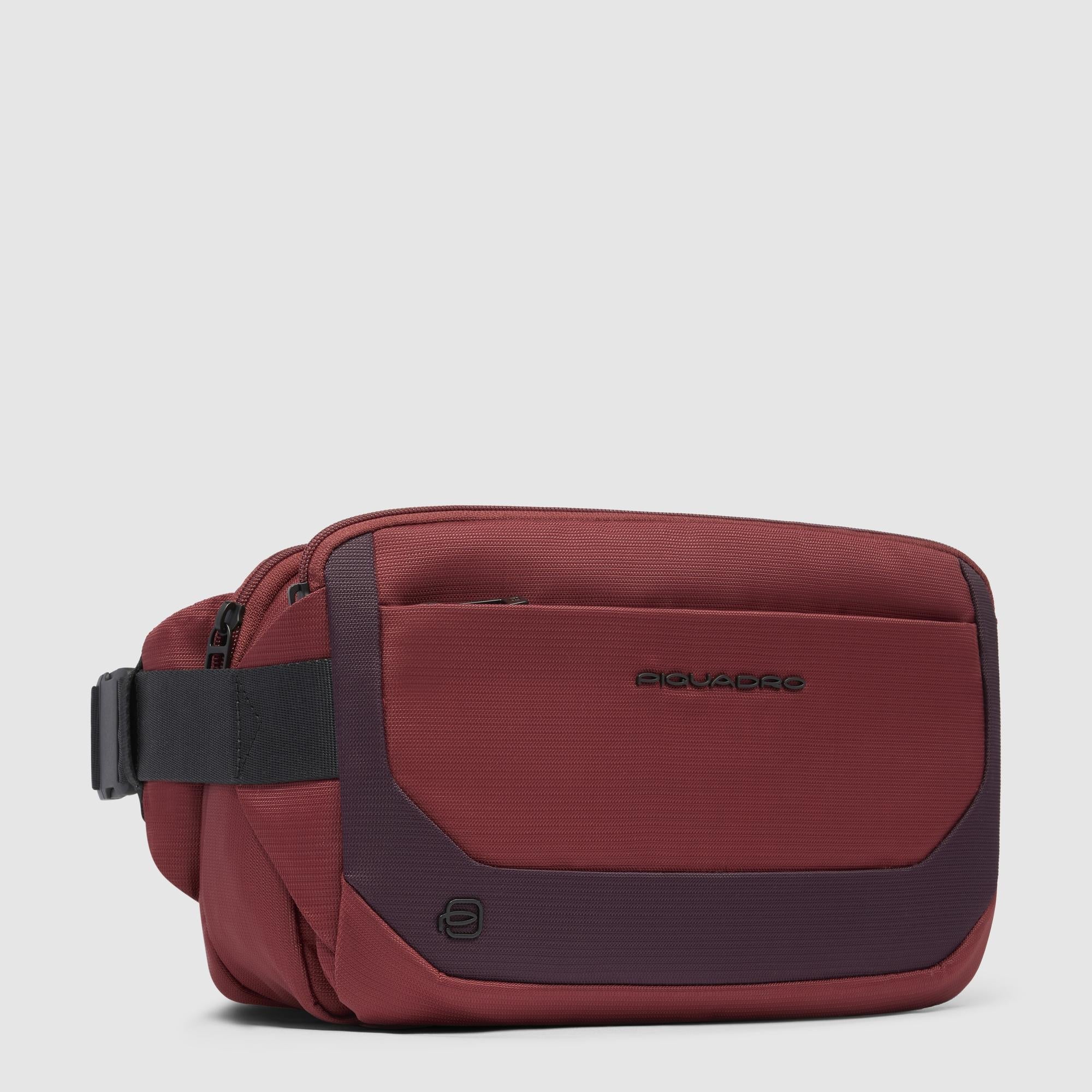 Bum bag in recycled fabric and leather - 2